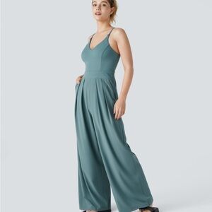 HALARA - Elegant Teal Jumpsuit NWOT